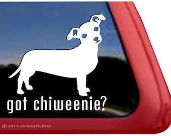 Got Chiweenie? | DC263GOT | High Quality Adhesive Vinyl Window Decal Sticker