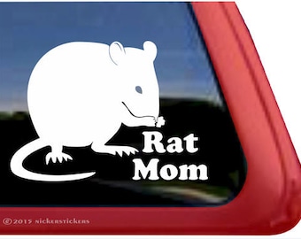 Rat Mom | DC188MOMJ | High Quality Adhesive Vinyl Window Decal Sticker