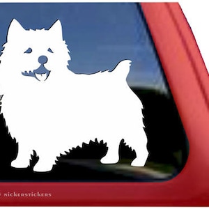 Cute Norwich Terrier Decal | DC367PL | High Quality Adhesive Vinyl Window Decal Sticker