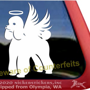 Cute Poodle Memorial Decal | DC218PL | High Quality Adhesive Vinyl Window Decal Sticker