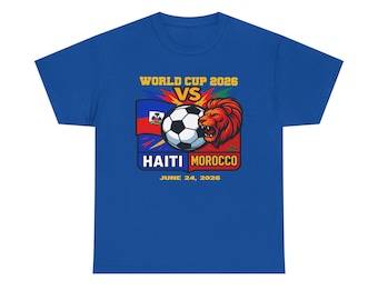 Haiti vs Morocco Soccer Tee | World Cup 2026 Match Date