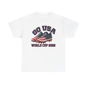 Go USA Soccer T-shirt, World Cup 2026, American Flag Cleats