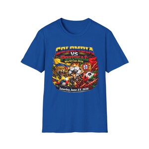 Colombia vs Portugal Soccer Shirt 2026 | International Football Match Fan Tee | June 27 2026 | Game Day Shirt | Bold Soccer Graphic Tee image 8