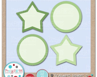 Marcos esllamadas 2 archivos de corte & Clip Art - Descarga instantánea