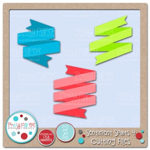 Sentiment Spots 4 Cutting Files & Clip Art - Instant Download
