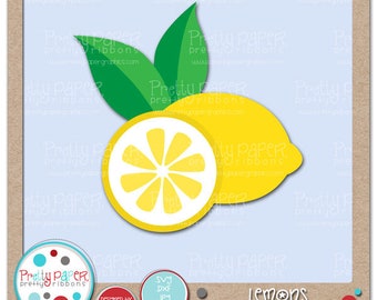 Lemons Cutting Files & Clip Art - Instant Download