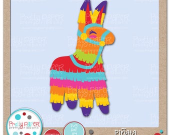 Pinata Cutting Files & Clip Art - Instant Download