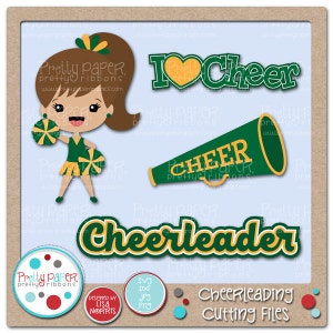 Cheerleading Cutting Files & Clip Art - Instant Download