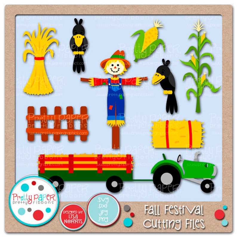 Fall Festival Cutting Files & Clip Art Instant Download image 1