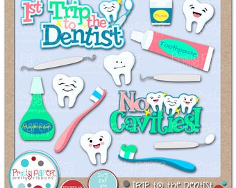 Trip to the Dentist Cutting Files & Clip Art - Instant Download