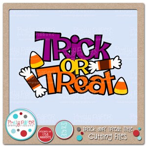 Trucco o trattare file di taglio titolo & Clip Art - Download immediato