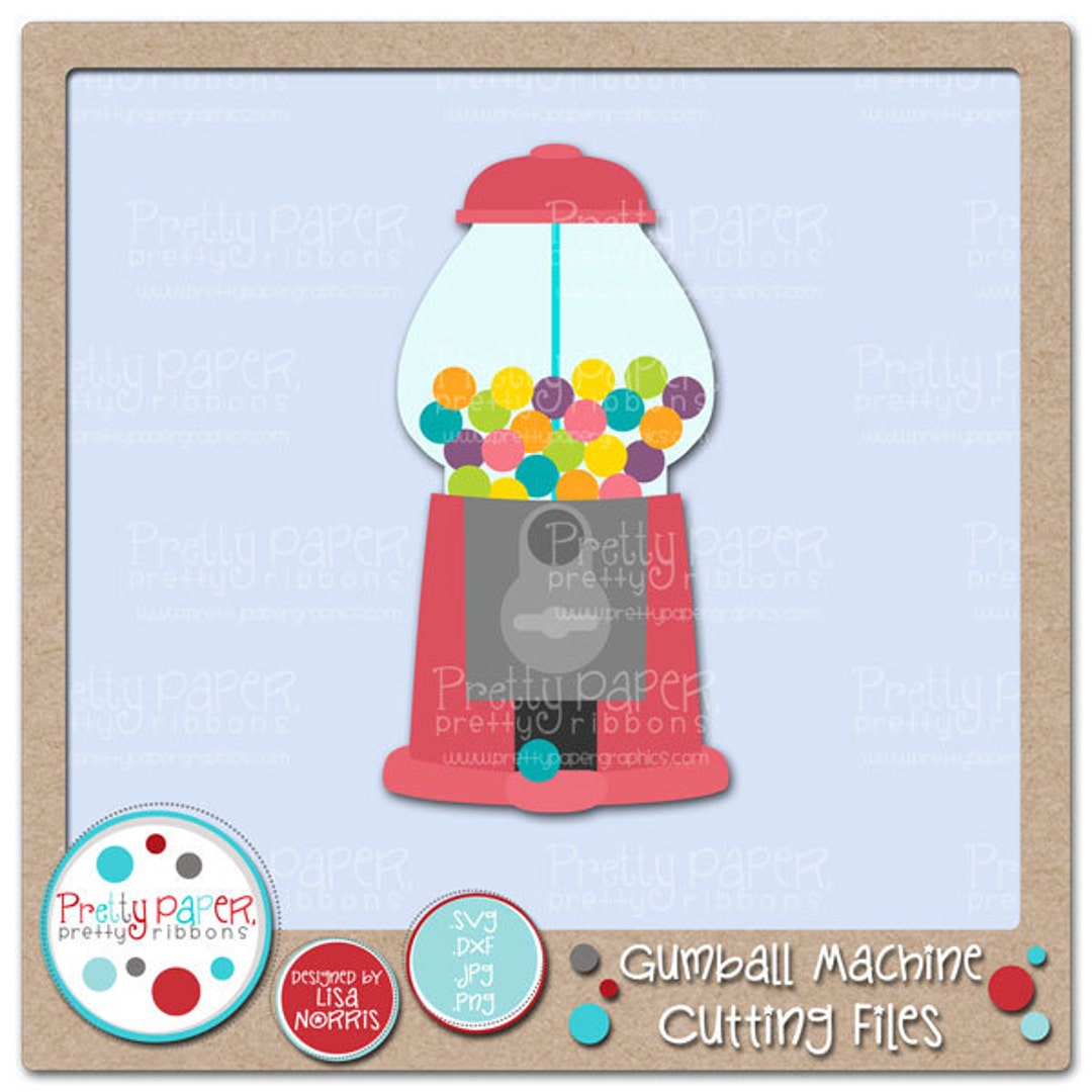 Gumball Machine Cutting Files & Clip Art Instant Download - Etsy