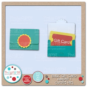 Grundlegende Geschenkkarte Halter Schneiden Dateien & ClipArt - Instant Download