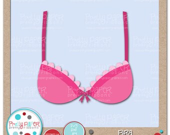 Bra Cutting Files & Clip Art - Instant Download