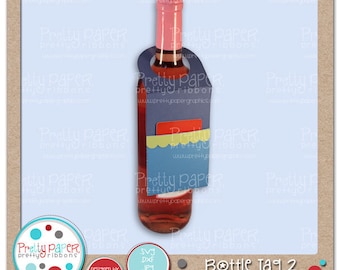 Etiqueta de botella 2 archivos de corte - Descarga instantánea