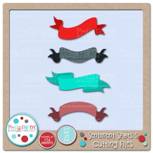 Sentiment Spots 5 Cutting Files & Clip Art - Instant Download