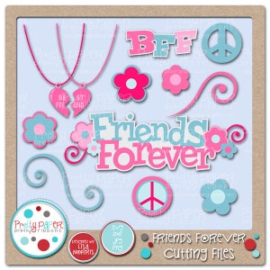 Freunde für immer schneiden Dateien & ClipArt - sofort-Download