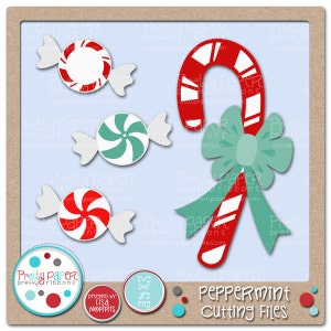Peppermint Cutting Files & Clip Art - Instant Download