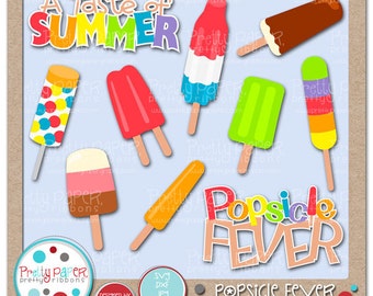 Popsicle Fever Cutting Files & Clip Art - Instant Download