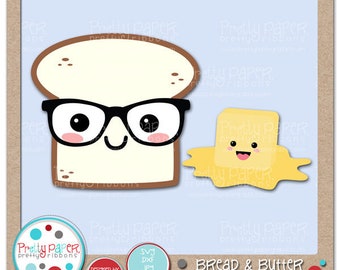 Archivos de corte de pan y mantequilla & Clip Art - Descarga instantánea