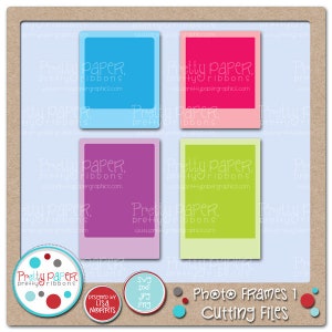 Photo Frames 1 Cutting Files & Clip Art - Instant Download