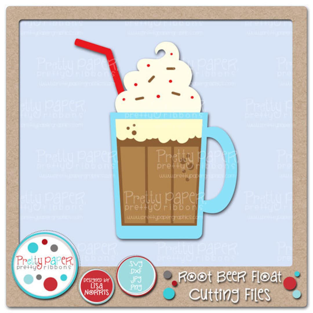Root Beer Float Cutting Files & Clip Art - Instant Download - Etsy