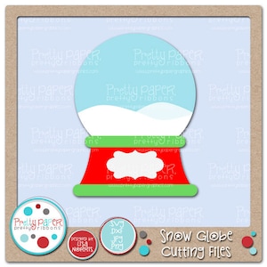 Sneeuw Globe snijden bestanden & illustraties - Instant Download
