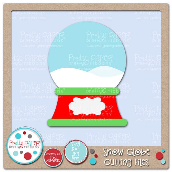 Snow Globe Cutting Files & Clip Art - Instant Download