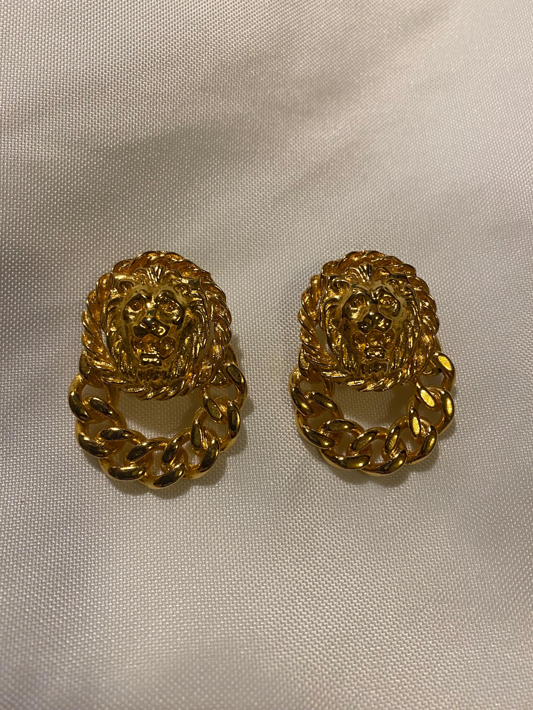 VERSACE ライオンモチーフピアス VERSACE ヴェルサーチ ヴェルサーチェ ピアス アクセサリー