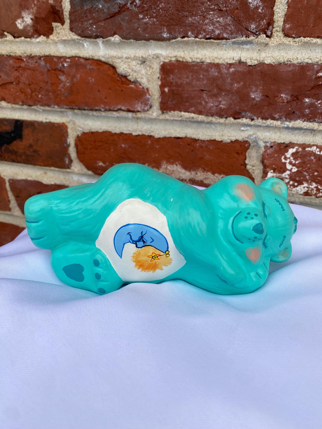 Hand Painted Care Bear Sleepy Time Bear - Etsy