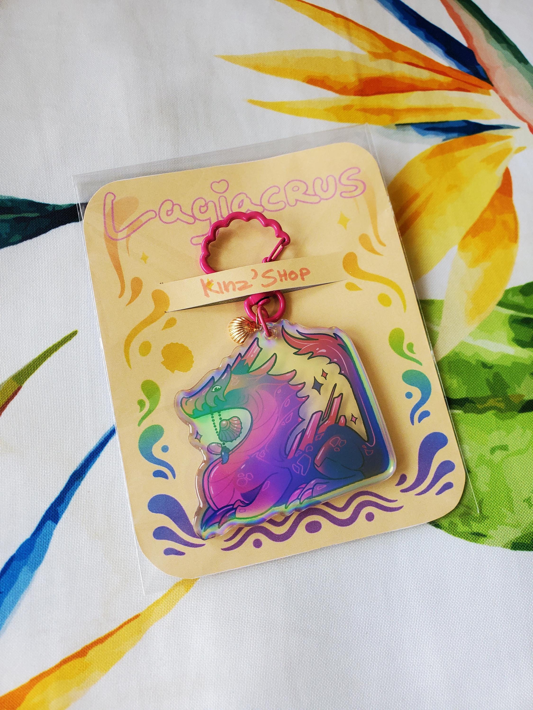 Monster Hunter Lagiacrus Lgbt Keychain ~ Video Game Iridescent