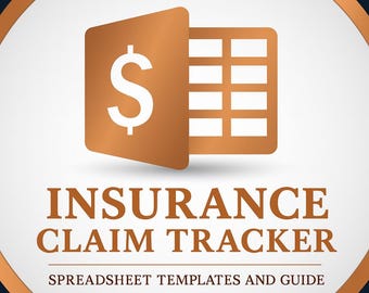 Insurance Claim Tracker | Spreadsheet Template for Google Sheets + Excel