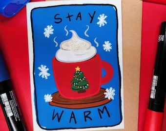 Stay Warm Christmas Card