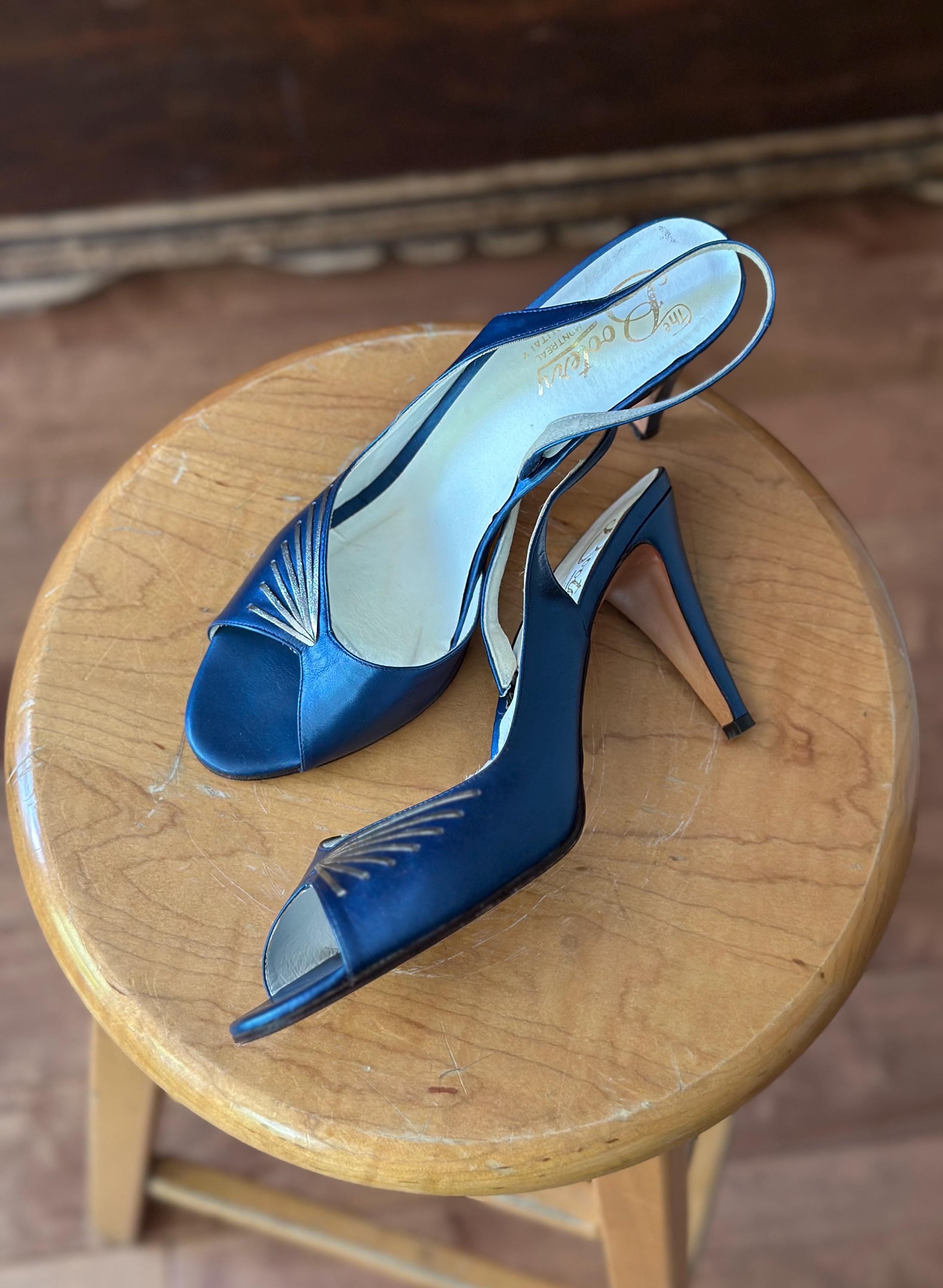 silver heels with blue dress Blue Dress Best Colour Shoes The-Glamour-of-Silver-Heels-1-341x500 26 Ideas On What
