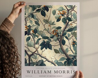 Impression de William Morris de voleur de fraises, affiche de style Art nouveau