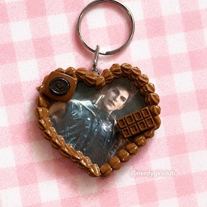 Llavero fotográfico personalizado con forma de corazón decoden / Charm fotográfico personalizado de K-Pop, anime, amor y espacio profundo