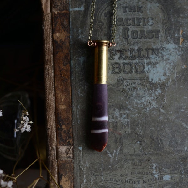 Sea Urchin Spine Bullet Shell Necklace