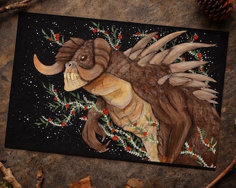 Fallout Deathclaw Fan Art - Art Print