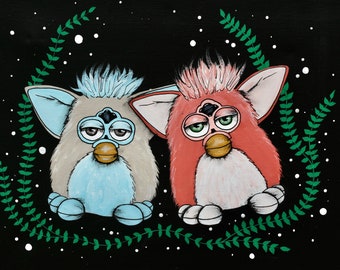 Furby Couple - Art Print