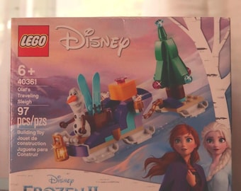 Zestaw LEGO® Olaf's Traveling Sleigh Disney Frozen, nowy i zapieczętowany zestaw konstrukcyjny, prezent dla dzieci i kolekcjonerów