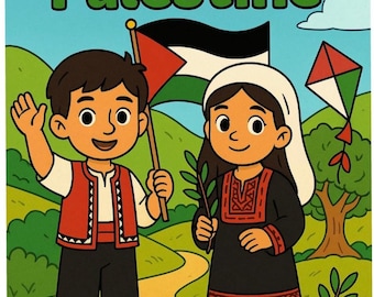 Palestinian Cities Children Colouring Book