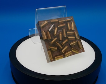 Set of 4 Square 9mm Shell casing coasters