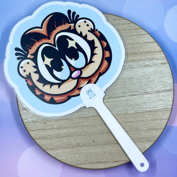 Lasagna Cat PVC Mini Handfan