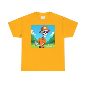 Zabawna koszulka golfowa, koszulka z czaszką, prezent dla miłośnika golfa, koszulka unisex, koszulka golfowa, koszulka do golfa