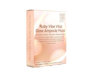 Hydrating Ampoule Sheet Mask for Brightening, Soothing & Radiant Skin | Ruby Vibe Co