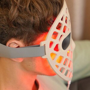 Ruby Vibe Co - LED Therapy Facial Mask for At-Home Skincare, Portable & Rechargeable, Light Technology for Skin Appearance Enhancement image 13