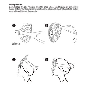 Ruby Vibe Co - LED Therapy Facial Mask for At-Home Skincare, Portable & Rechargeable, Light Technology for Skin Appearance Enhancement image 6