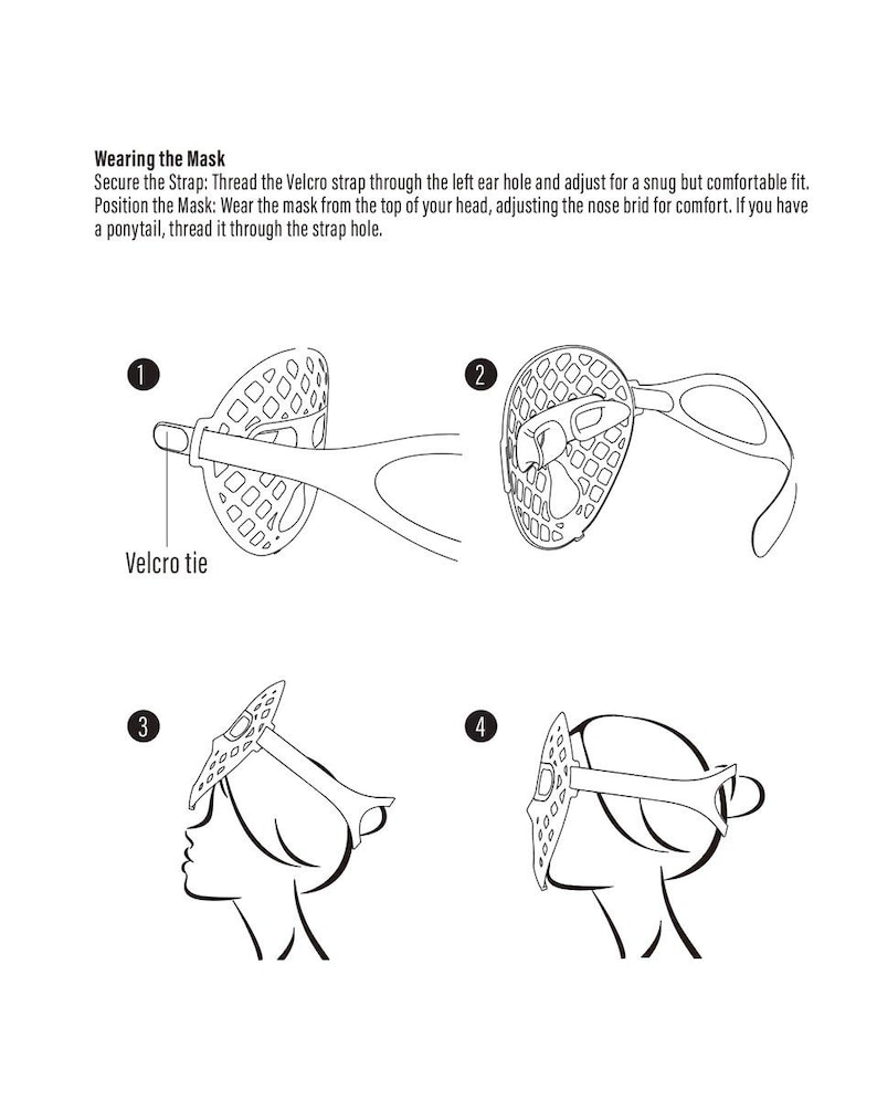 Ruby Vibe Co - LED Therapy Facial Mask for At-Home Skincare, Portable & Rechargeable, Light Technology for Skin Appearance Enhancement image 6