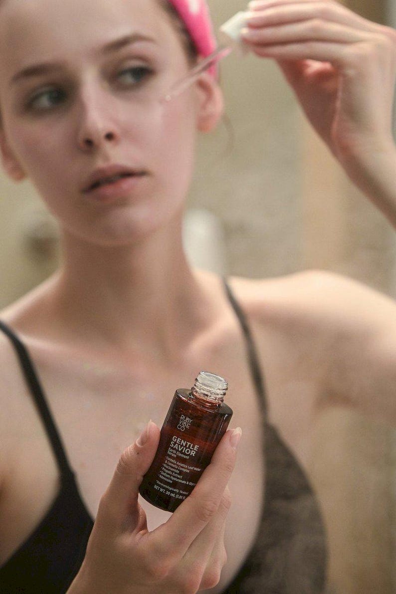 RUBY VIBE CO - Soothing Face Serum for Sensitive Skin – Centella Asiatica, Niacinamide image 13