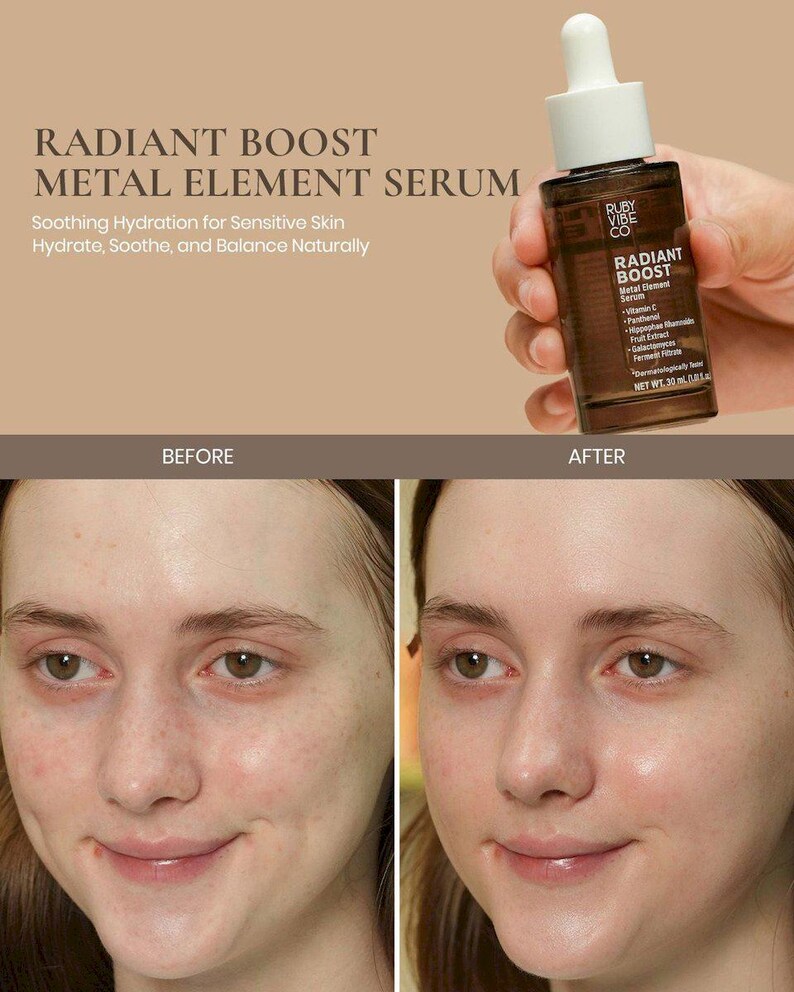 RUBY VIBE CO - Brightening Face Serum for Radiant, Even-Looking Skin – Radiant Boost image 5